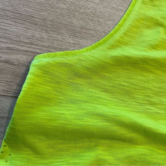 Sweaty Betty Lime Green Pulse Running Tank Top Mesh Crop Size XL - Picture 5 of 5